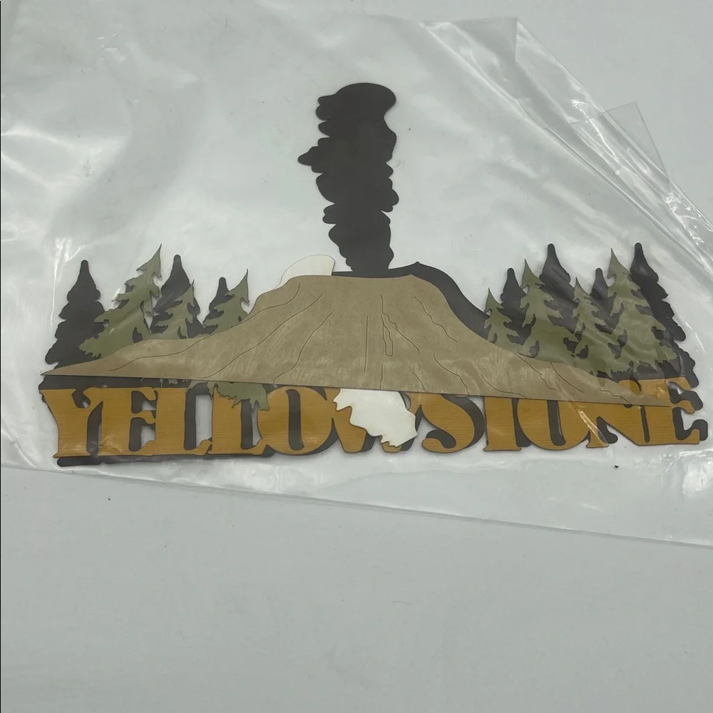 Wyoming Yellowstone Park Scrapbooking Supplies Die Cut Stickers Embellishments